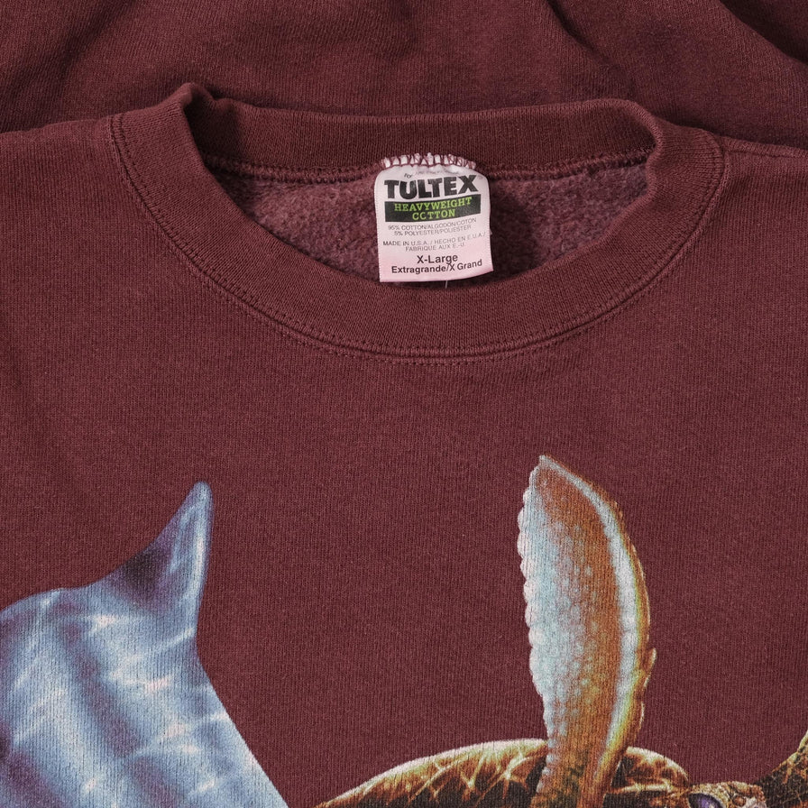 Vintage Sea World Sweater Medium 