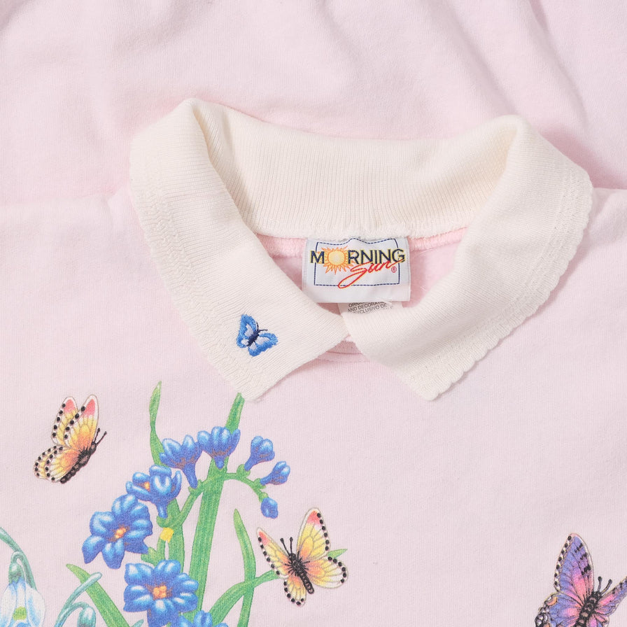 Vintage Flower Sweater Large 