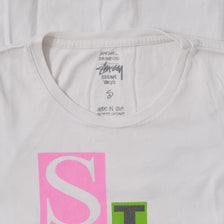 Vintage Women's Stussy T-Shirt Small 