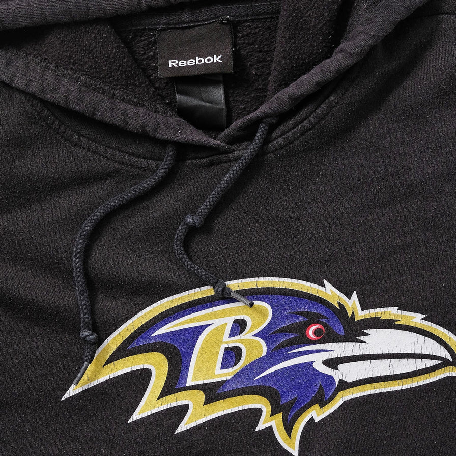Vintage Reebok Baltimore Ravens Hoody Medium 