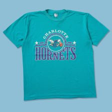 Vintage Charlotte Hornets T-Shirt Large - Double Double Vintage