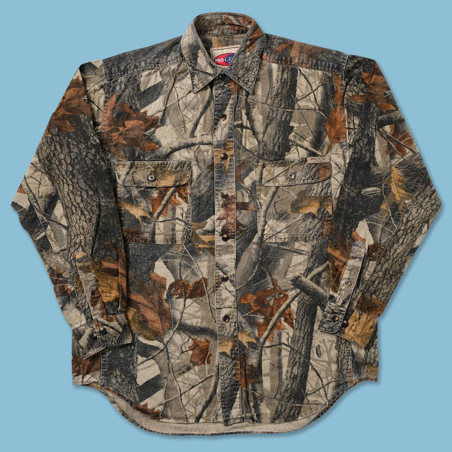 Vintage Real Tree Camo Heavy Shirt Medium - Double Double Vintage