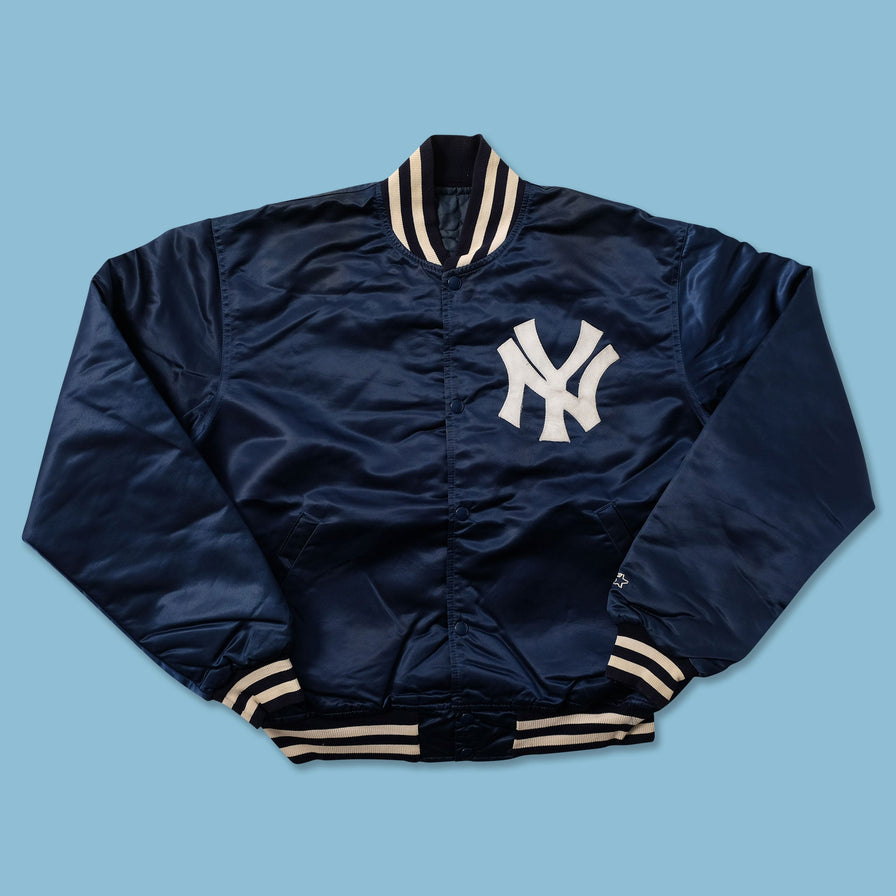 Vintage Starter New York Yankees Satin Bomber Jacket Medium - Double Double Vintage