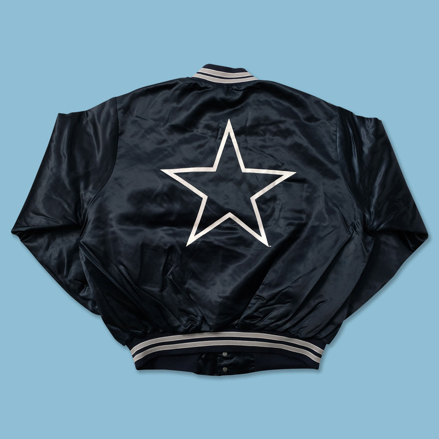 Vintage Dallas Cowboys Satin Bomber Jacket XLarge - Double Double Vintage