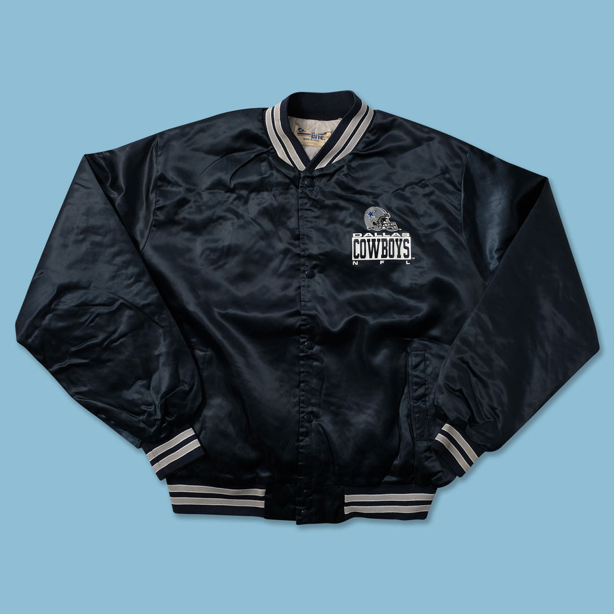 Vintage Dallas Cowboys Satin Bomber Jacket XLarge - Double Double Vintage
