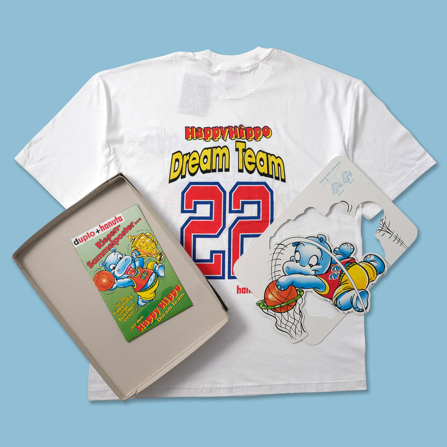 1999 Happy Hippo T-Shirt Large - Double Double Vintage