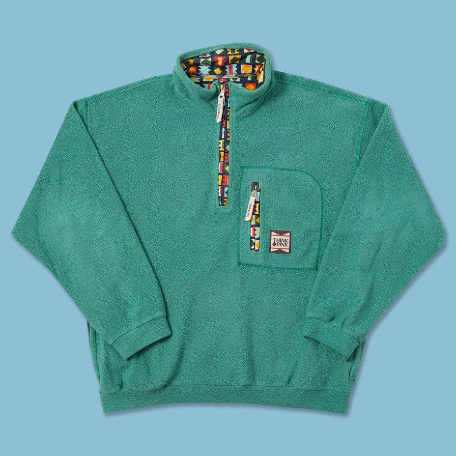 Vintage Think Pink Q-Zip Fleece Large 