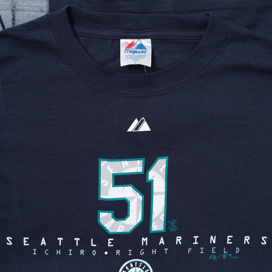 2007 Ichiro Suzuki Seattle Mariners T-Shirt Large 