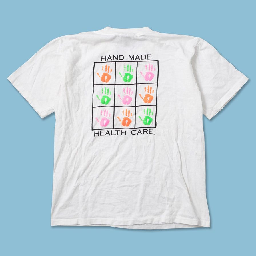 Vintage 1990 Hand Made Health Care T-Shirt Large 