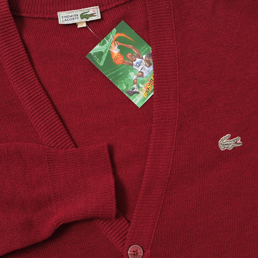 Vintage Lacoste Knit Cardigan Large 