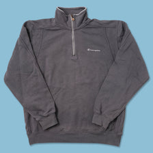 Vintage Champion Q-Zip Sweater Medium 