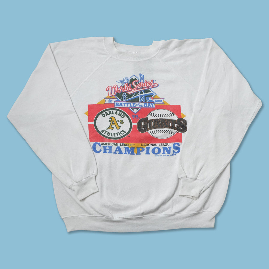 Vintage 1989 MLB World Series Sweater Large 