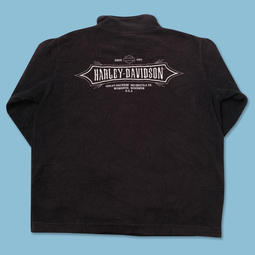 Vintage Harley Davidson Fleece Jacket Medium 