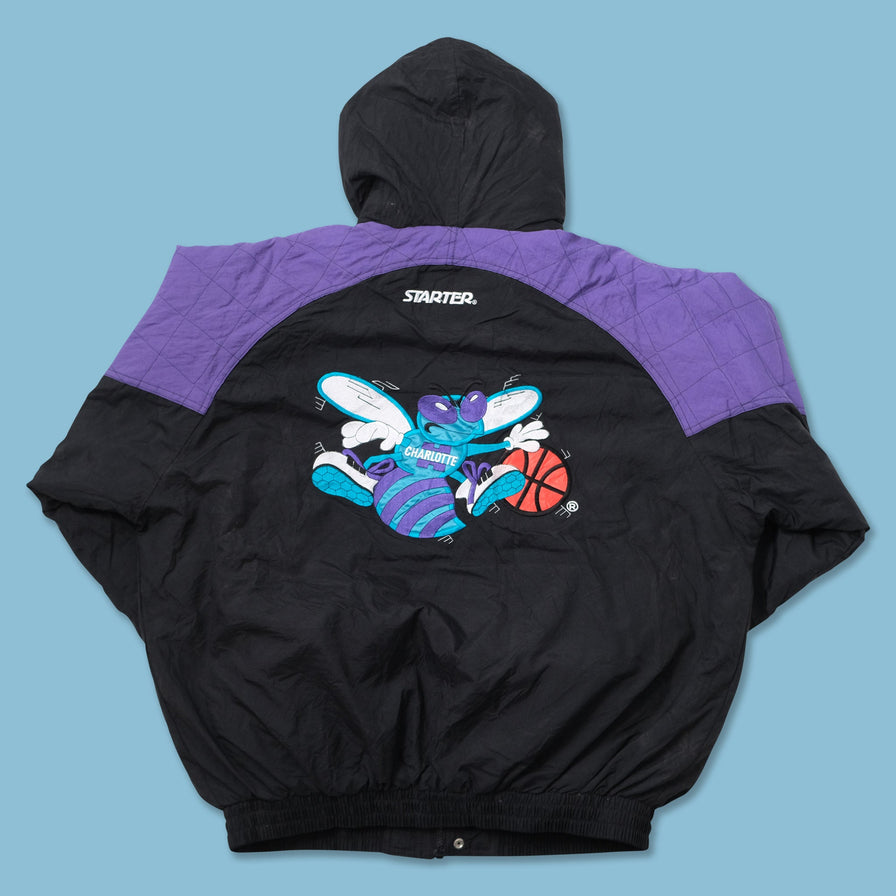 Vintage Starter Charlotte Hornets Jacket XLarge 