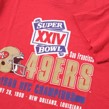 Vintage 1990 San Francsico 49ers T-Shirt Medium 