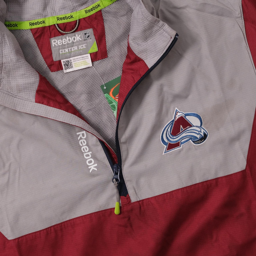 Reebok Colorado Avalanche Halfzip Windbreaker XLarge 