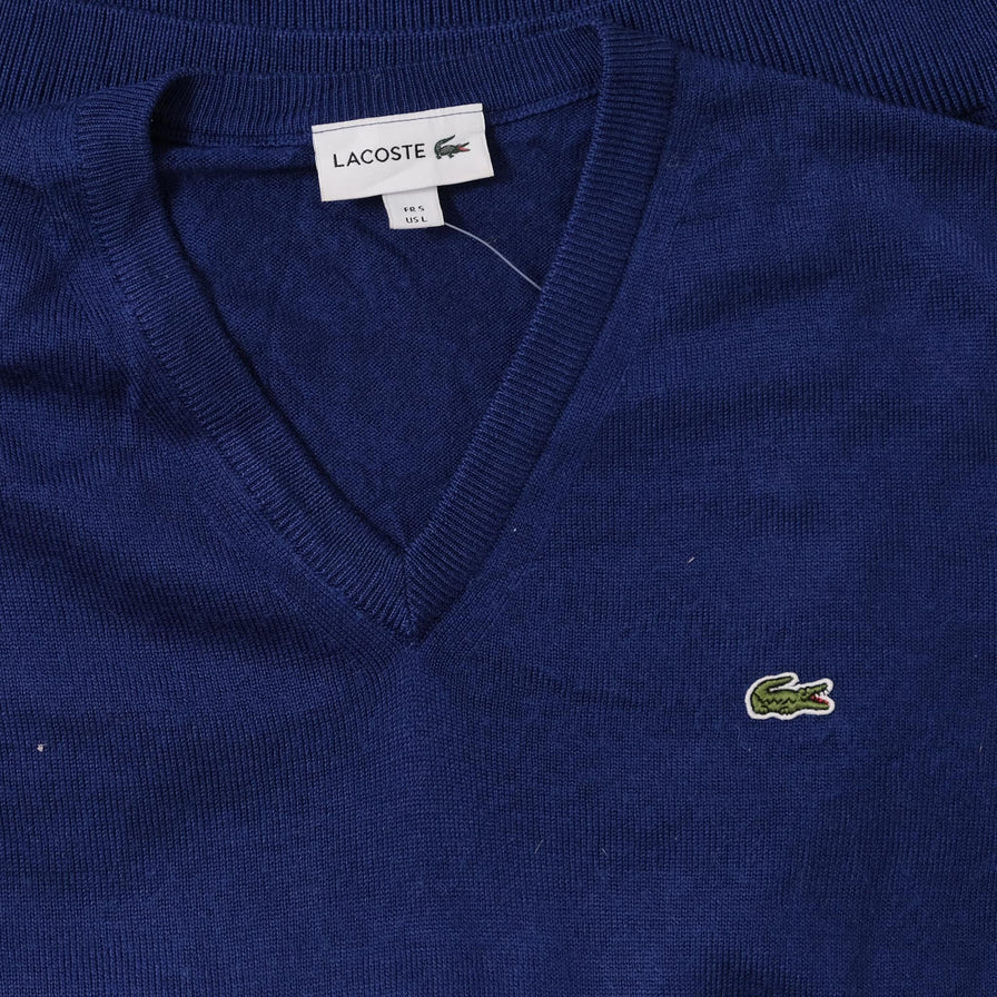 Lacoste V-Neck Sweater Large 