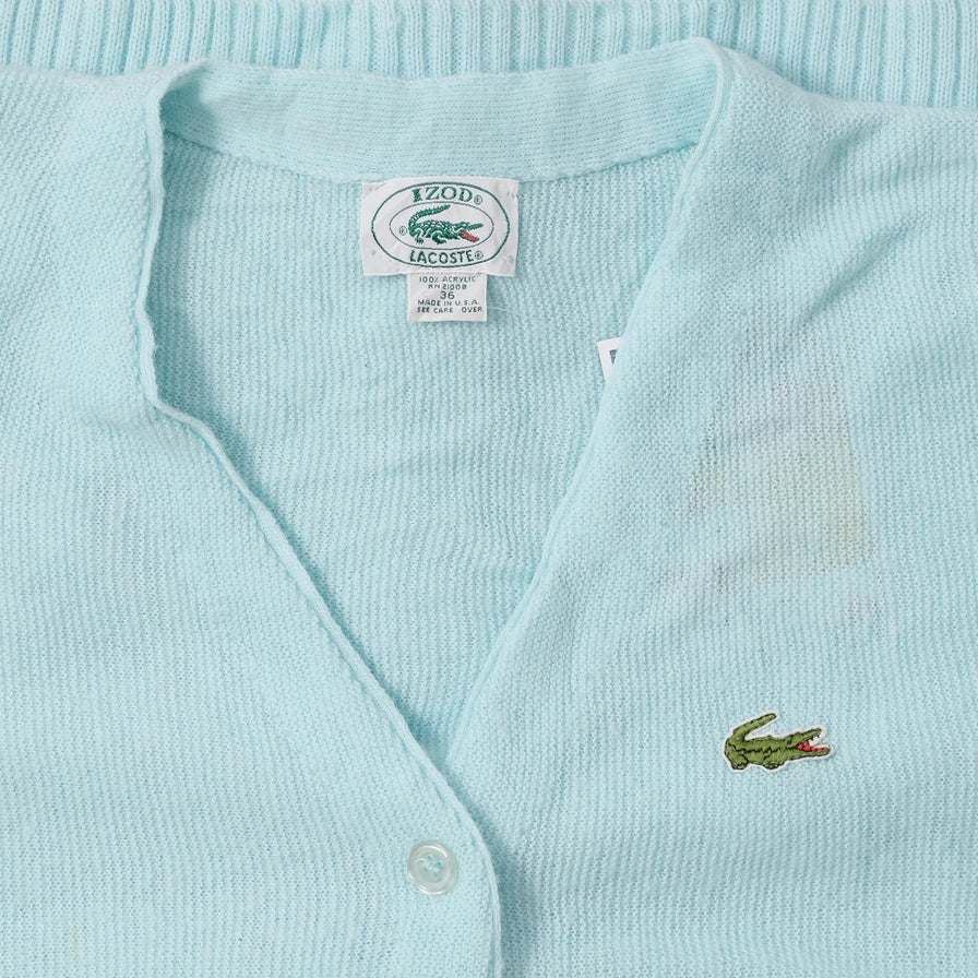 Vintage Women's Izod Lacoste Cardigan Small 