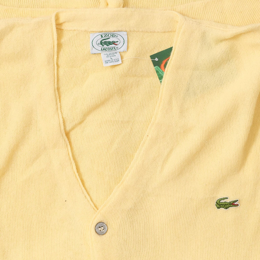 Vintage Izod Lacoste Cardigan Large 