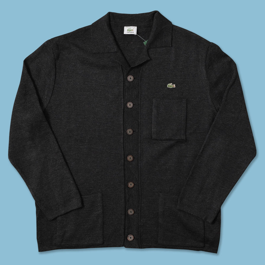 Vintage Lacoste Button Up Knit Jacket Large 