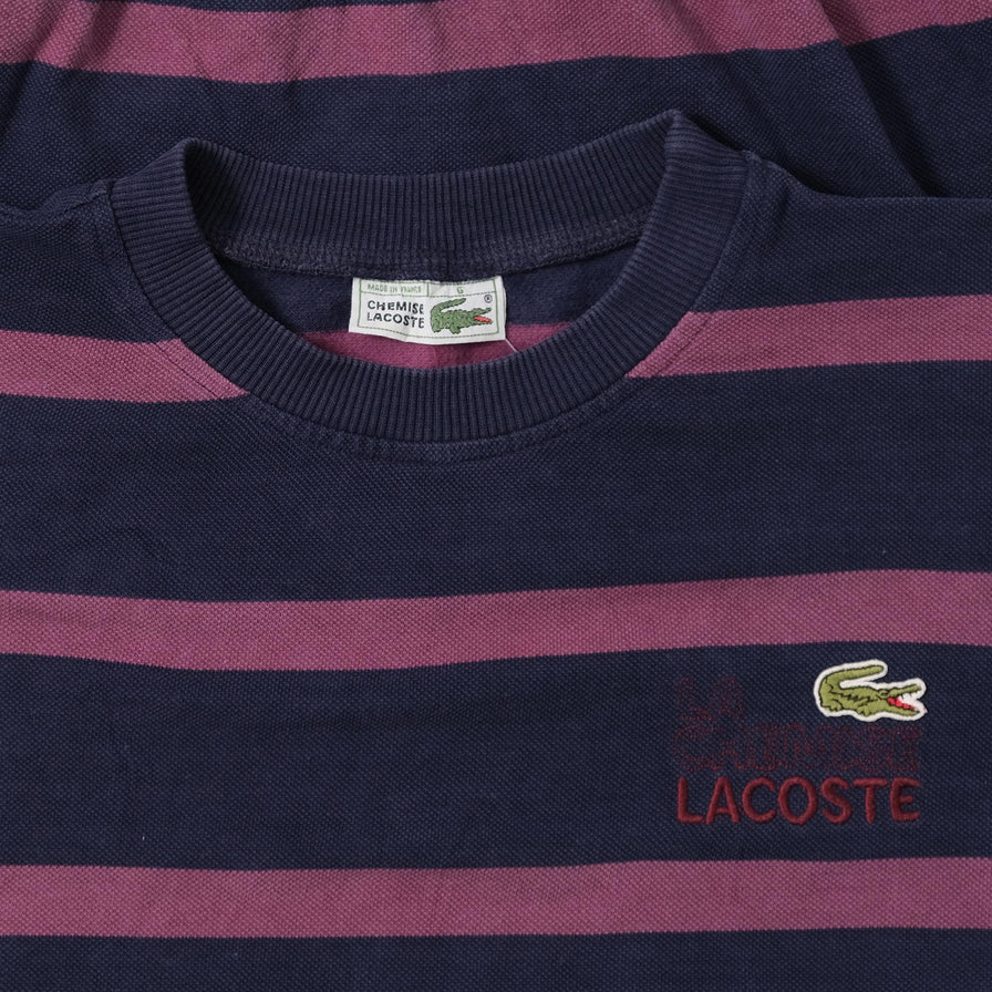 Vintage Lacoste Striped Sweater XLarge 