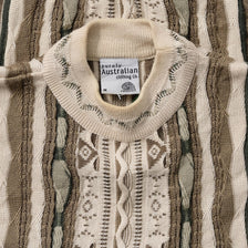 Vintage Coogi Style Knit Sweater Medium 