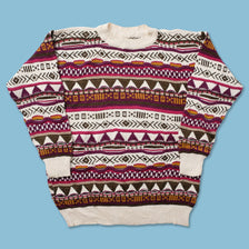 Vintage Coogi Style Knit Sweater Large 