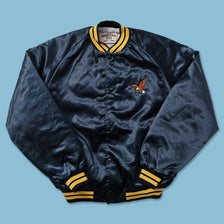 Vintage Satin Varsity Jacket Large 
