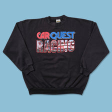 Vintage Car Quest Racing Sweater Large - Double Double Vintage