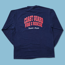 Vintage Coast Guard Fire Rescue Longsleeve Medium - Double Double Vintage