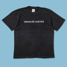 1995 Visualize Justice T-Shirt Medium - Double Double Vintage