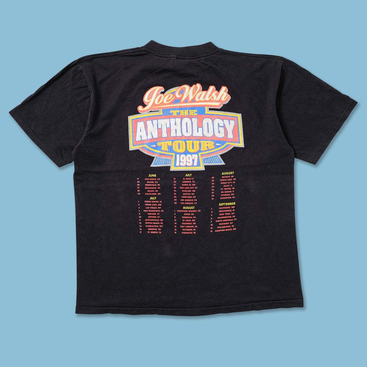 Joe Walsh 1997年 ANTHOLOGY TOUR Tシャツ Joe Walsh 1997 Anthology Tour t-shirt Size L | eBay