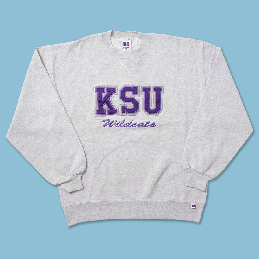 Vintage Russell Athletic KSU Wildcarts Sweater Medium - Double Double Vintage