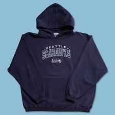 Vintage Reebok Seattle Seahawks Hoody XLarge - Double Double Vintage
