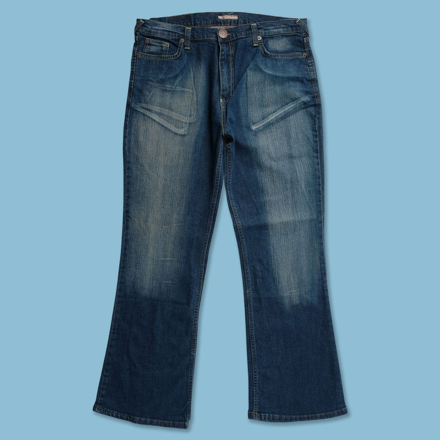 Y2K Bootcut Denim Pants 34x32