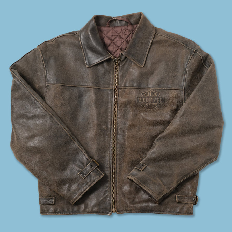 Vintage Harley Davidson Leather Jacket Large 