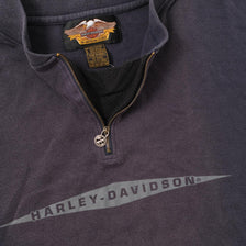 Vintage Harley Davidson Q-Zip Sweater XXLarge 
