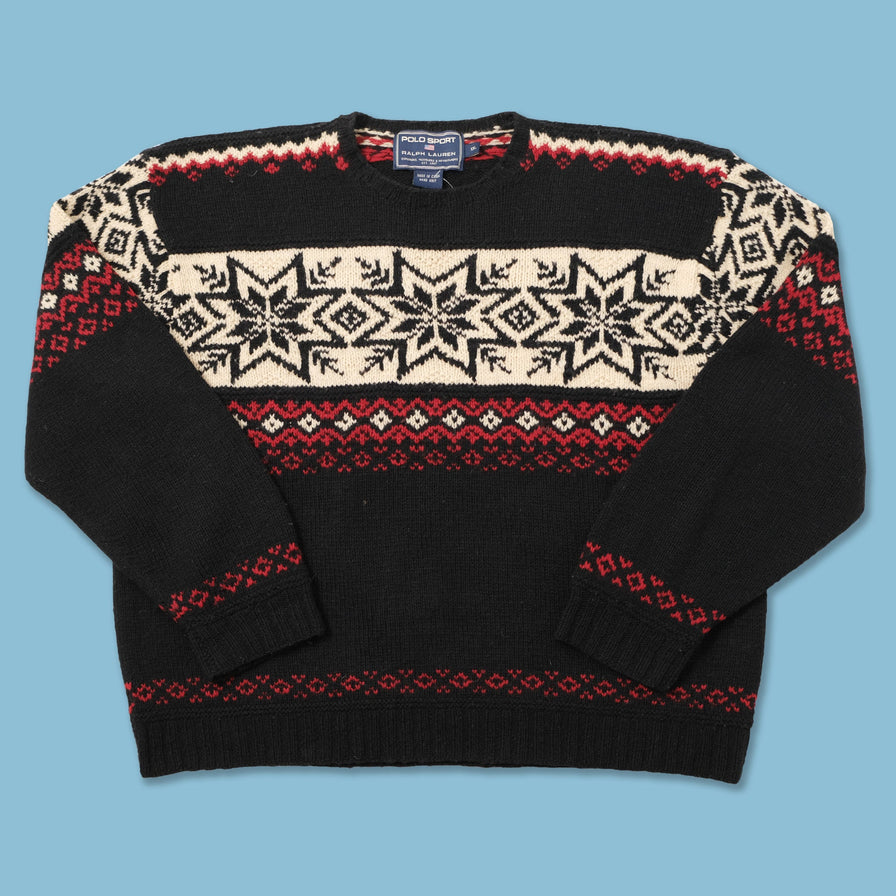 Vintage Polo Sport Knit Sweater XXLarge 