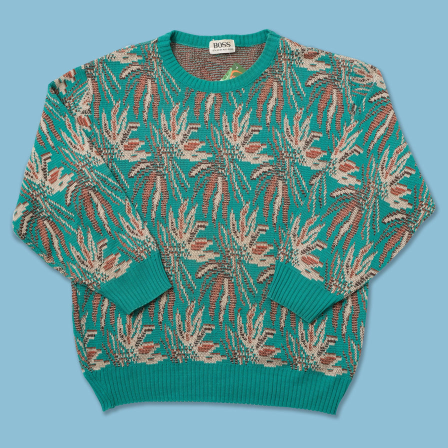 Vintage Hugo Boss Knit Sweater Medium 