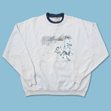 Vintage Winter Morning Sun Sweater XLarge 