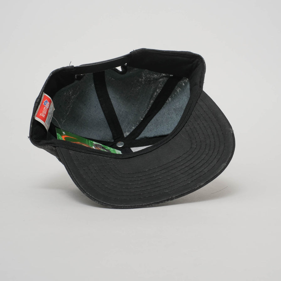 Vintage DS Los Angeles Raiders Leather Snapback 