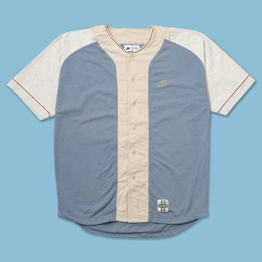 Vintage Nike Cotton Baseball Jersey Large 