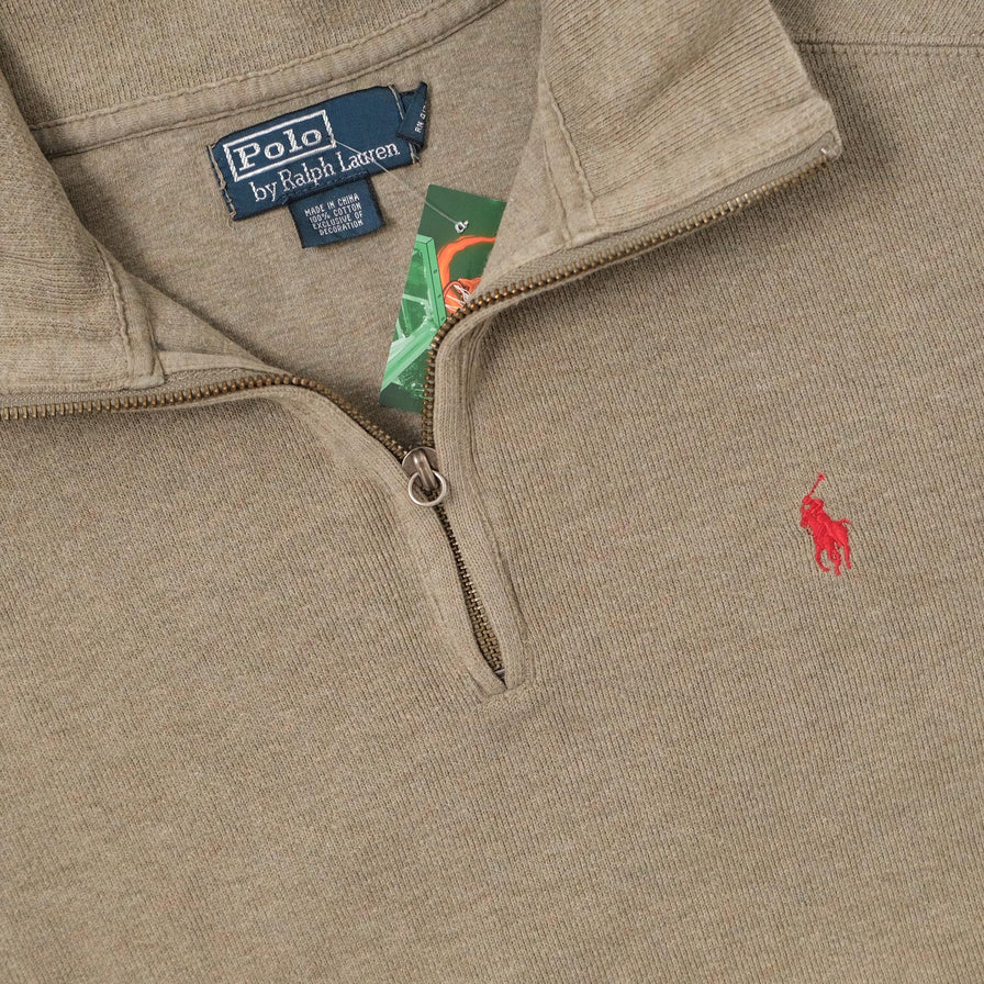Vintage Polo Ralph Lauren Q-Zip Sweater Small 