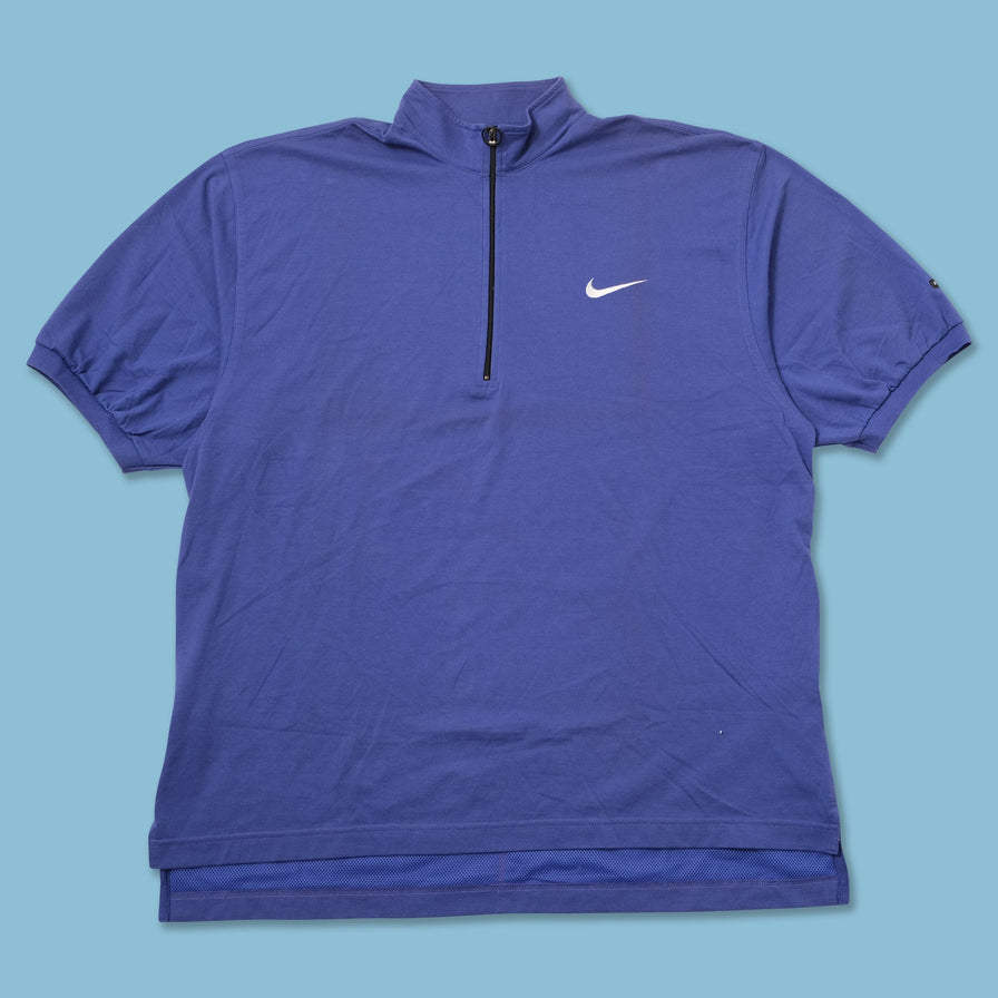 Vintage Nike Agassi Half Zip T-Shirt Large 