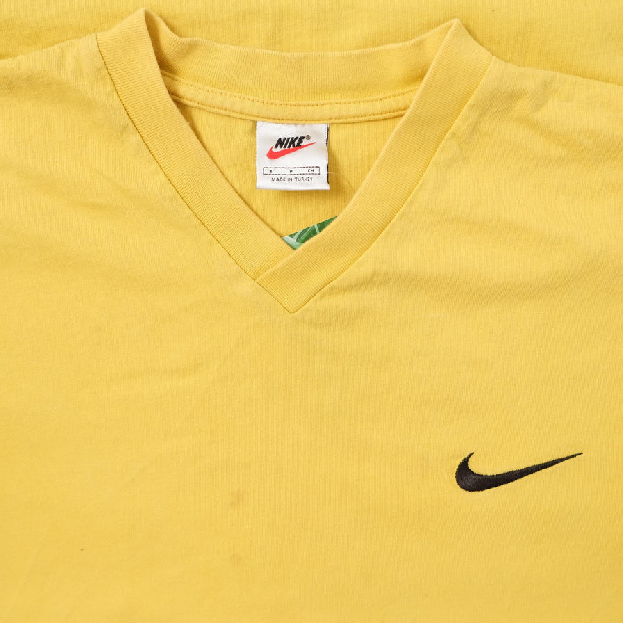 Vintage Nike V-Neck Mini Swoosh T-Shirt Small 