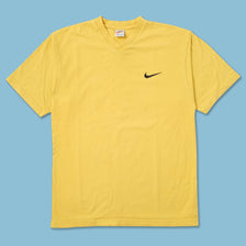 Vintage Nike V-Neck Mini Swoosh T-Shirt Small 