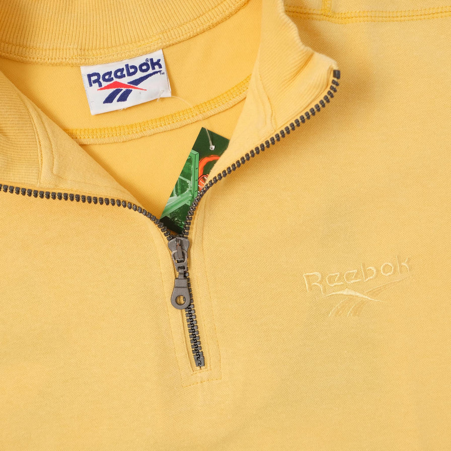 Vintage Reebok Q-Zip T-Shirt Large 