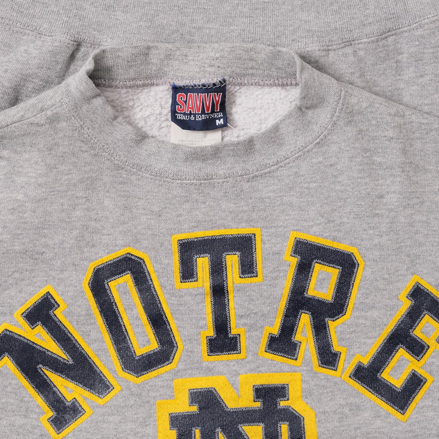 Vintage Notre Dame Sweater Small 