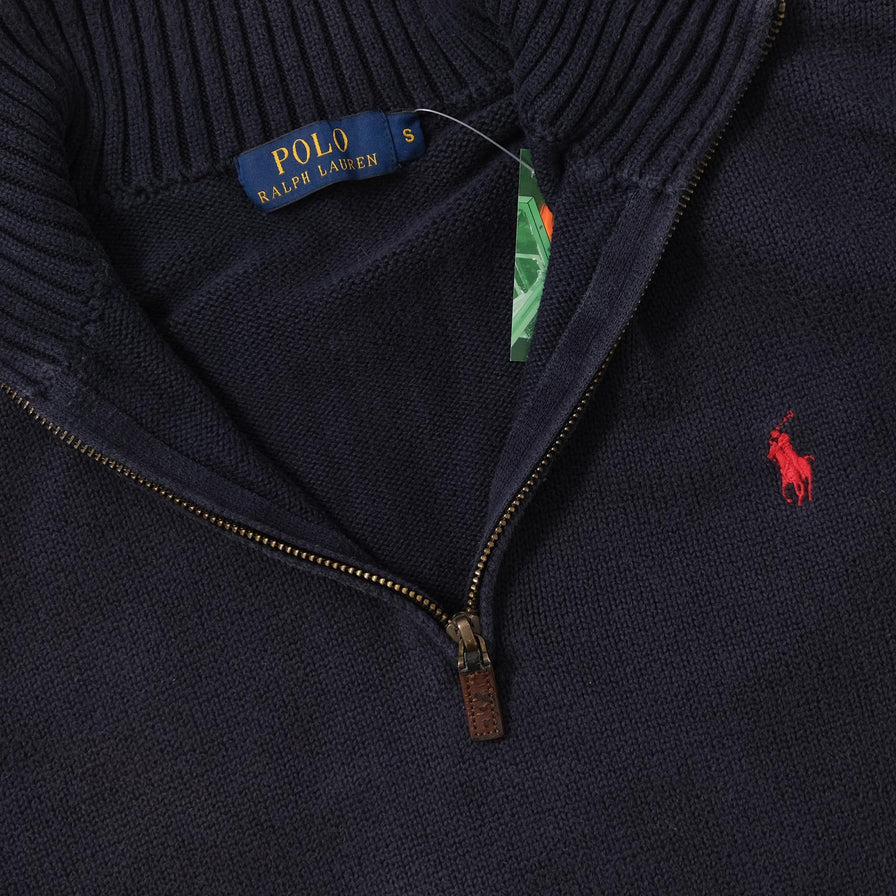 Women's Polo Ralph Lauren Q-Zip Knit Sweater Small 