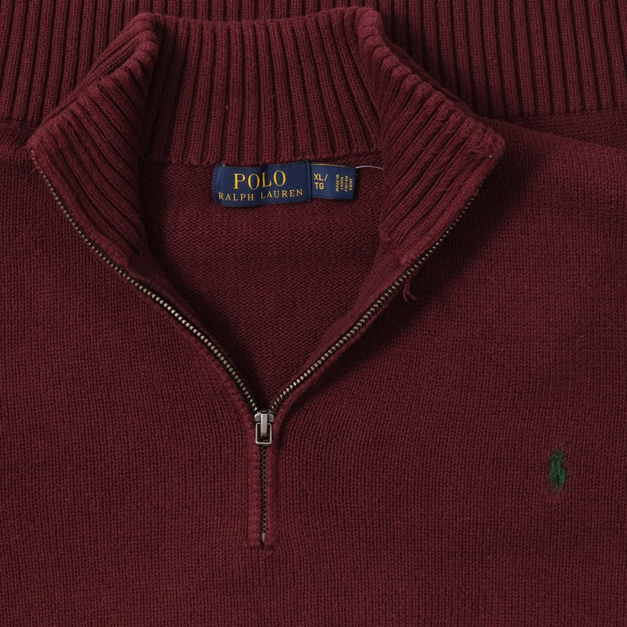 Polo Ralph Lauren Q-Zip Knit Sweater XLarge 